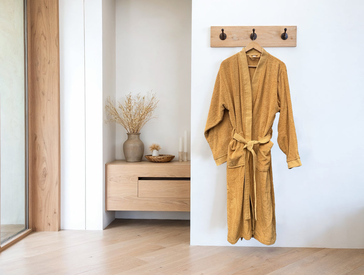 Heckettlane - Badjas - Premium - Ochre Yellow