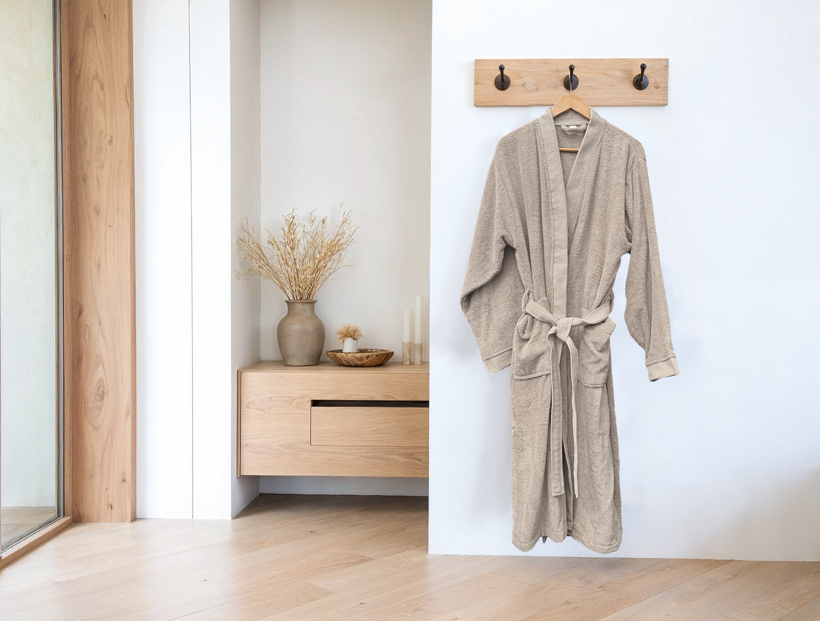 Heckettlane - Badjas - Premium - Taupe