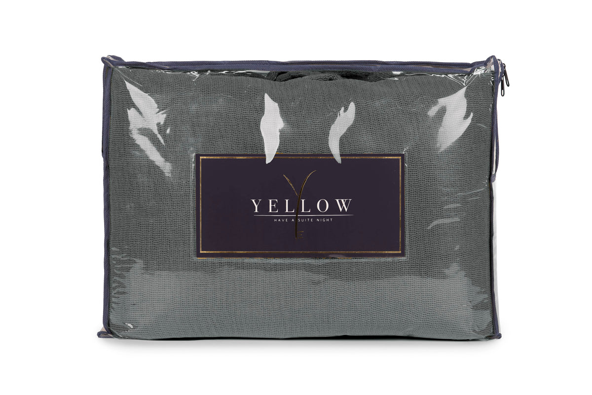 Yellow - Couvre-Lit - Ica - Beluga Grey