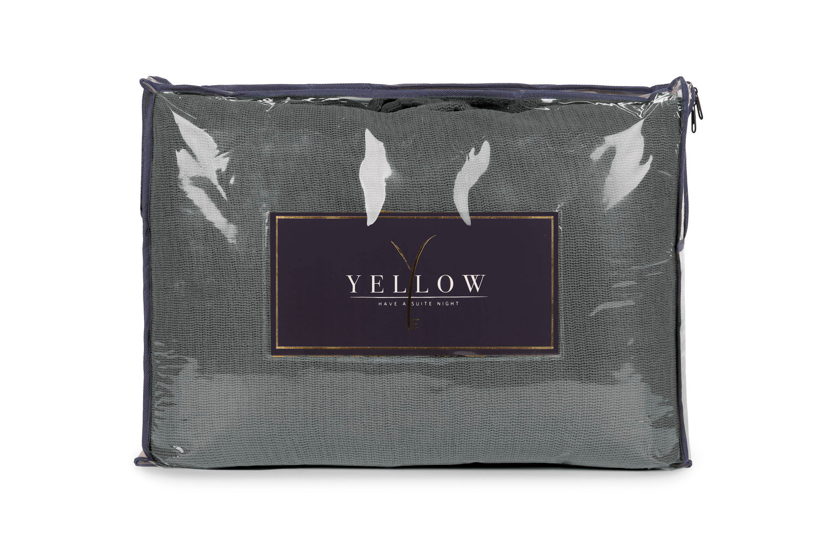 Yellow - Bedsprei - Ica - Beluga Grey