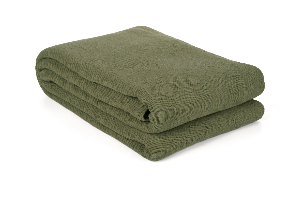 Yellow - Couvre-Lit - Ica - Army Green