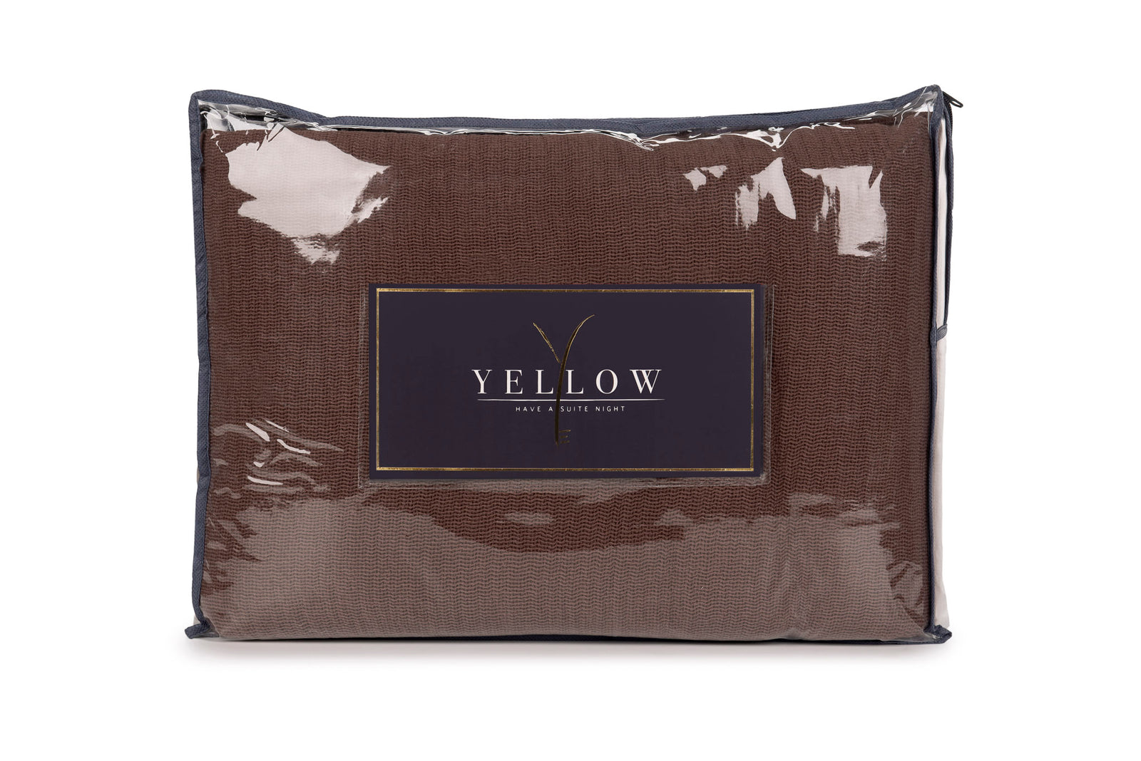 Yellow - Couvre-Lit - Ica - Maroon Brown
