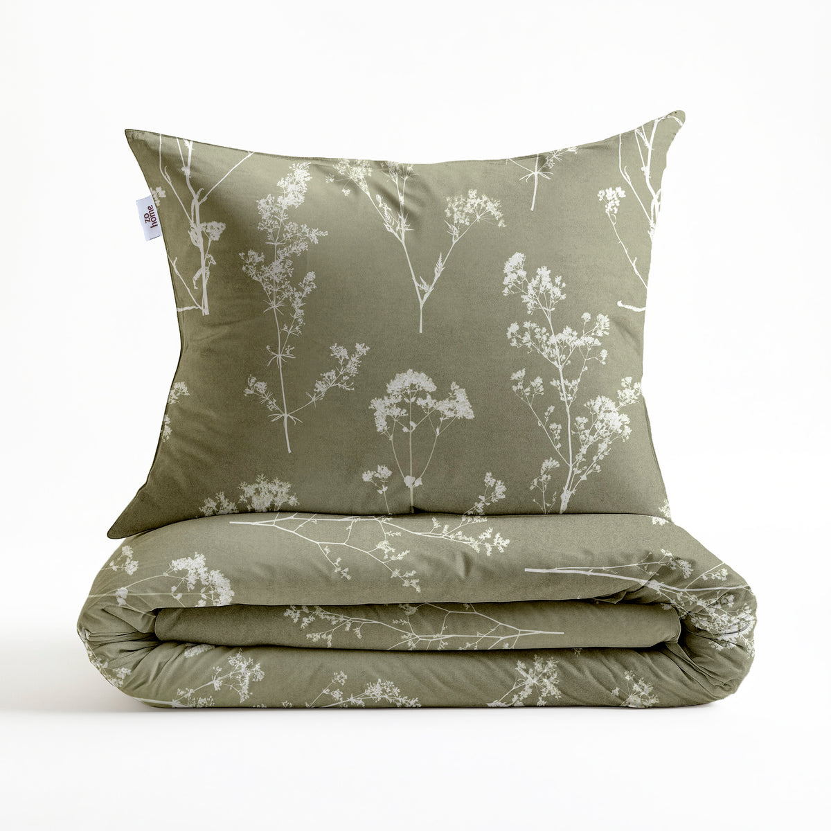 Zohome - Dekbedovertrek - Yarrow - Green