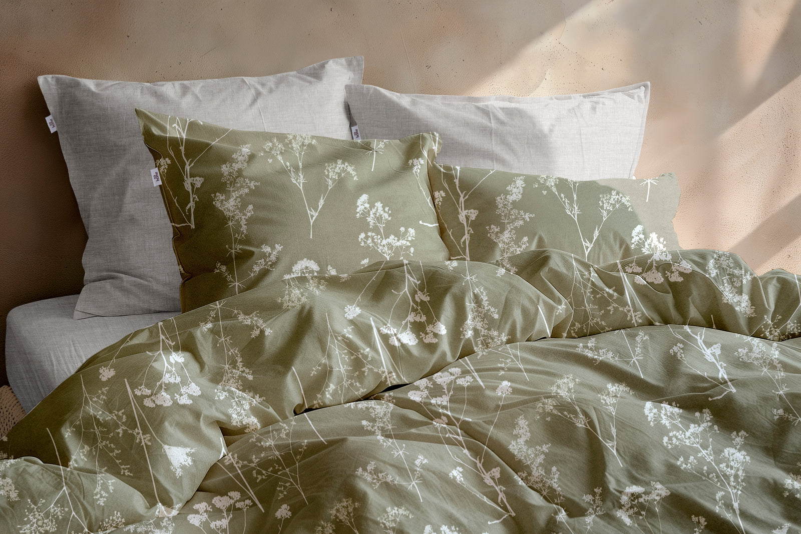 Zohome - Dekbedovertrek - Yarrow - Green
