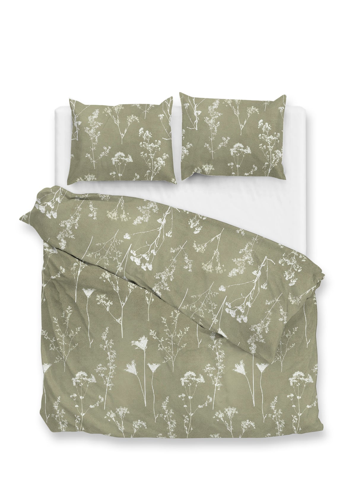 Zohome - Dekbedovertrek - Yarrow - Green