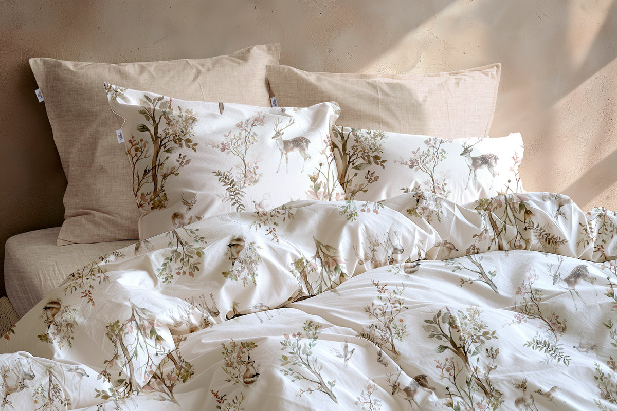 Zohome - Dekbedovertrek - Hazel - Off-White