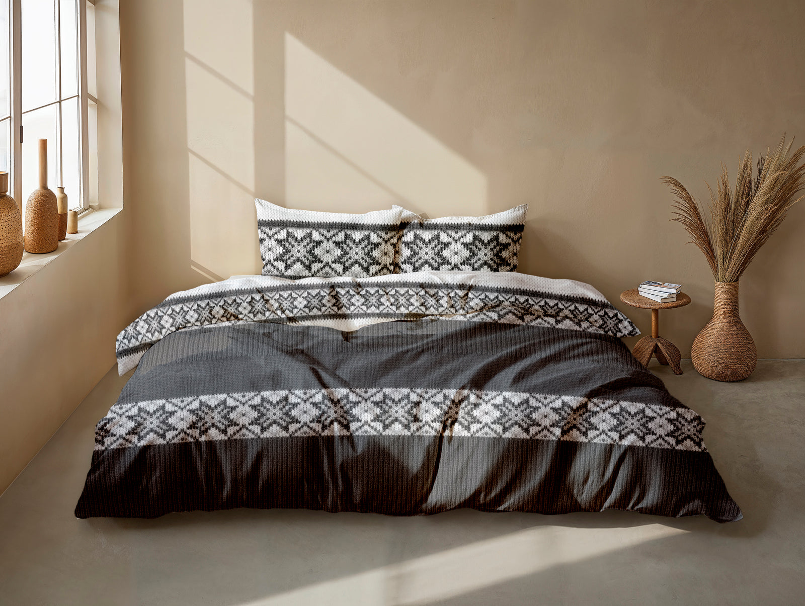 Zohome - Dekbedovertrek - Anika - Grey