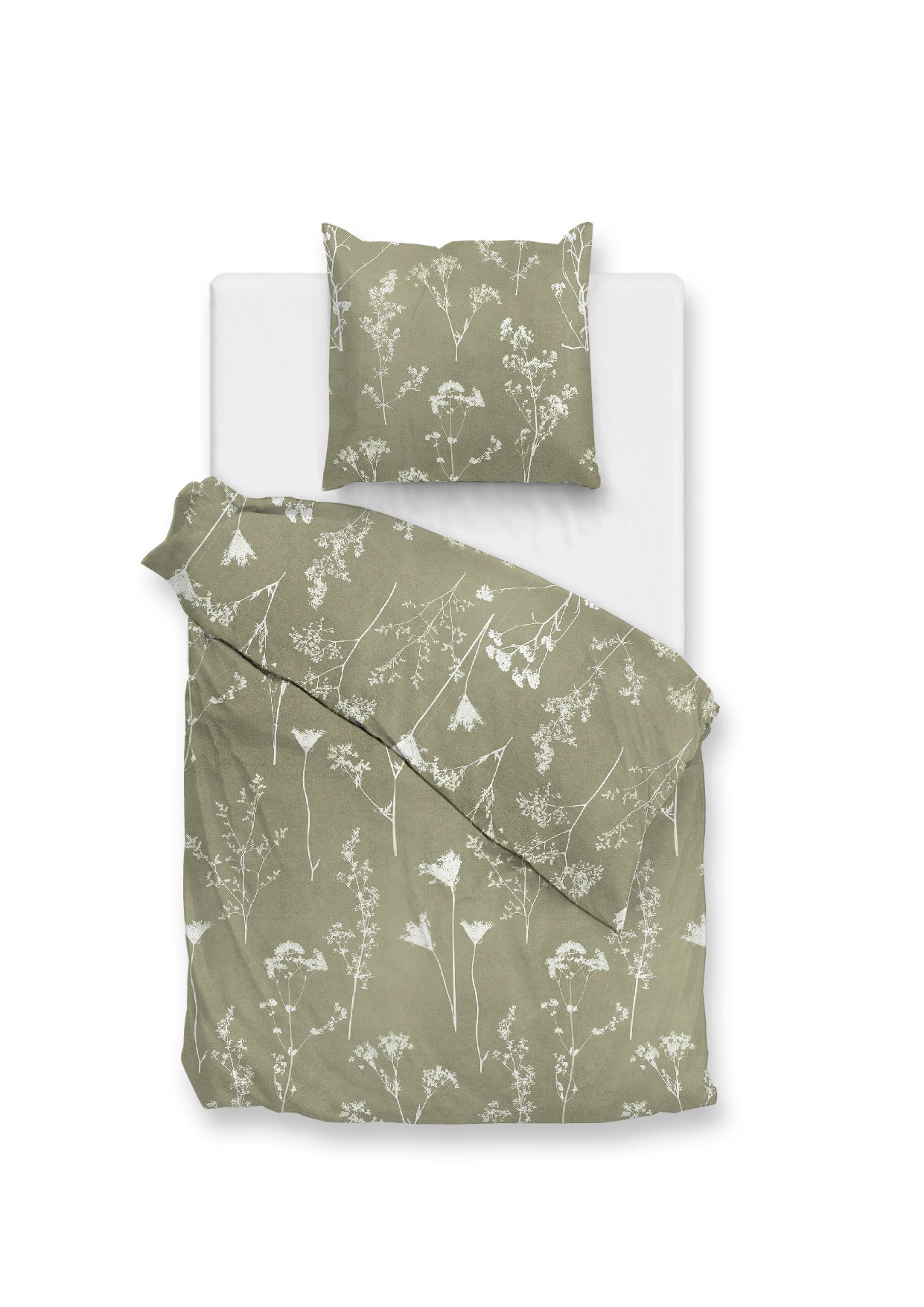 Zohome - Dekbedovertrek - Yarrow - Green