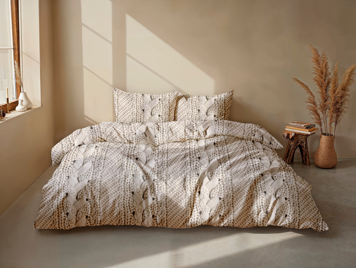 Zohome - Housse De Couette - Mira - Natural
