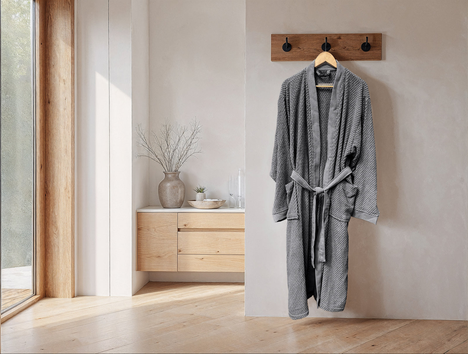 Heckettlane - Badjas - Grant - Classic Anthracite