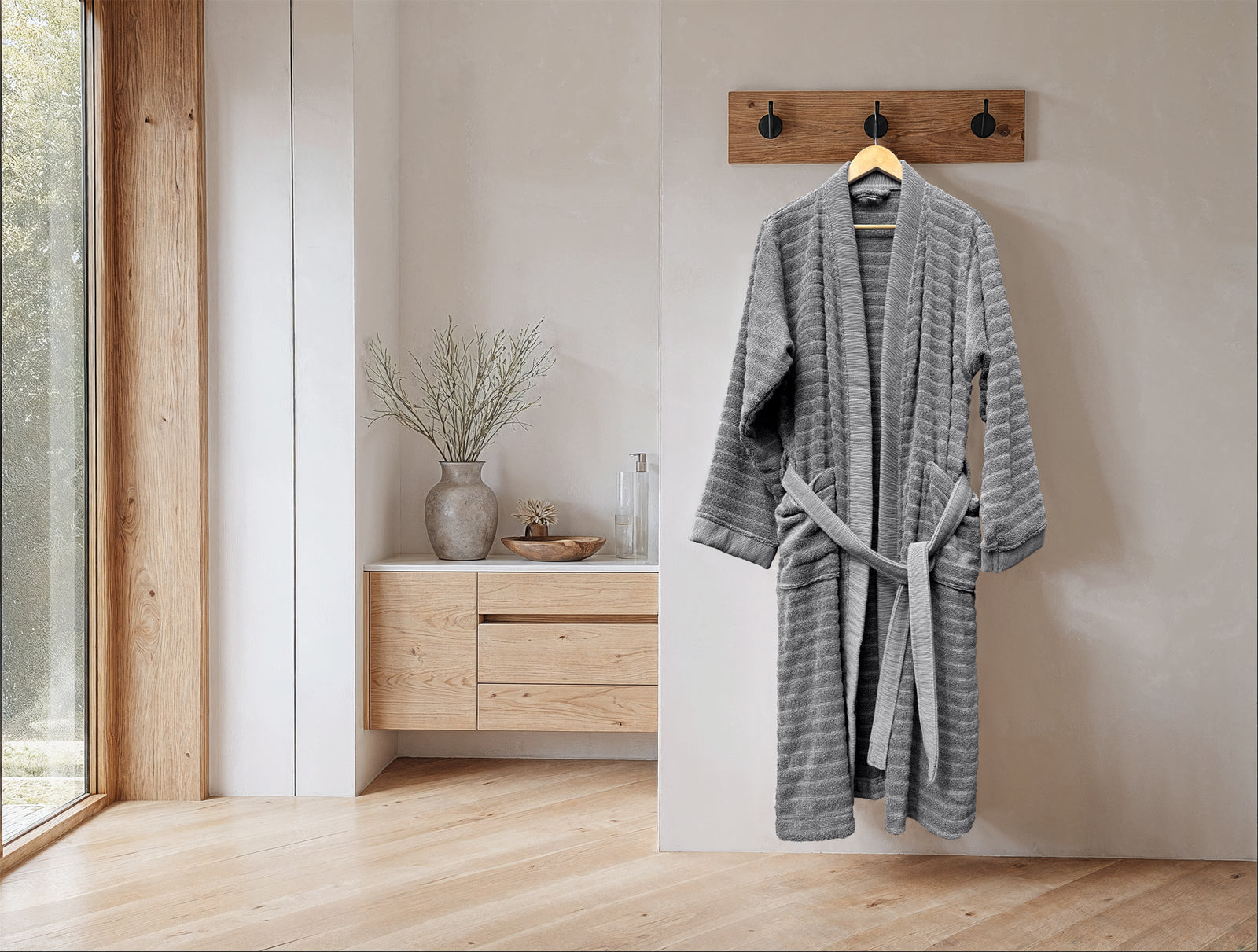 Heckettlane - Badjas - Prestige - Classic Anthracite