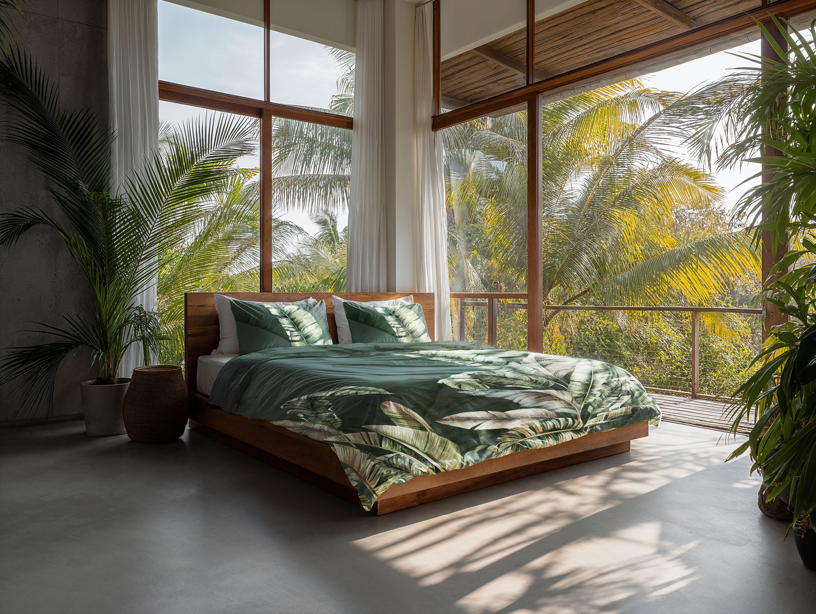 Heckettlane - Dekbedovertrek - Sarani - Forest Green