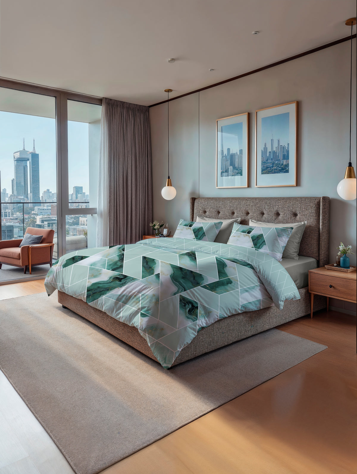 Heckettlane - Housse De Couette - Yarra - Sea Green