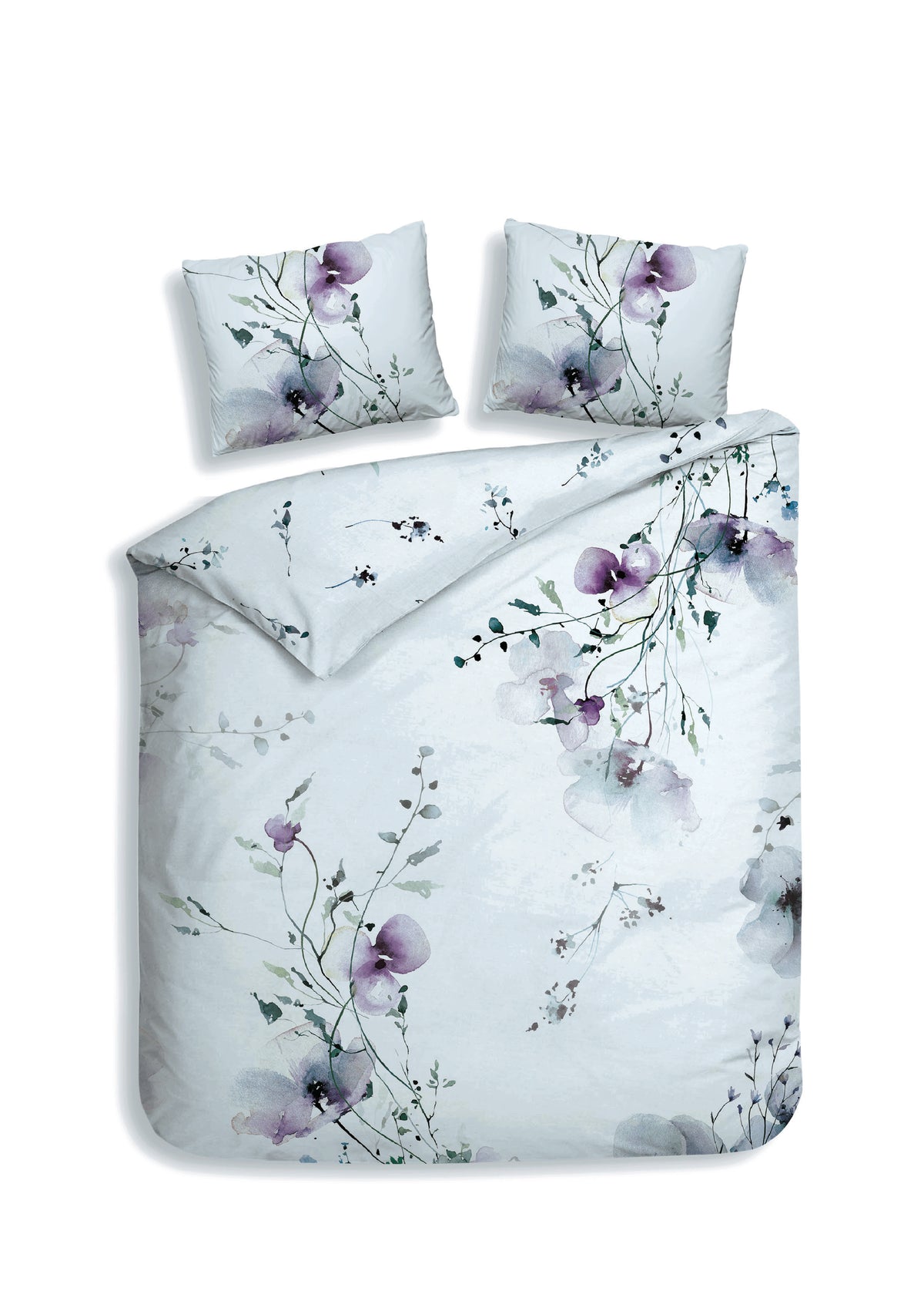 Heckettlane - Dekbedovertrek - Avalia - White