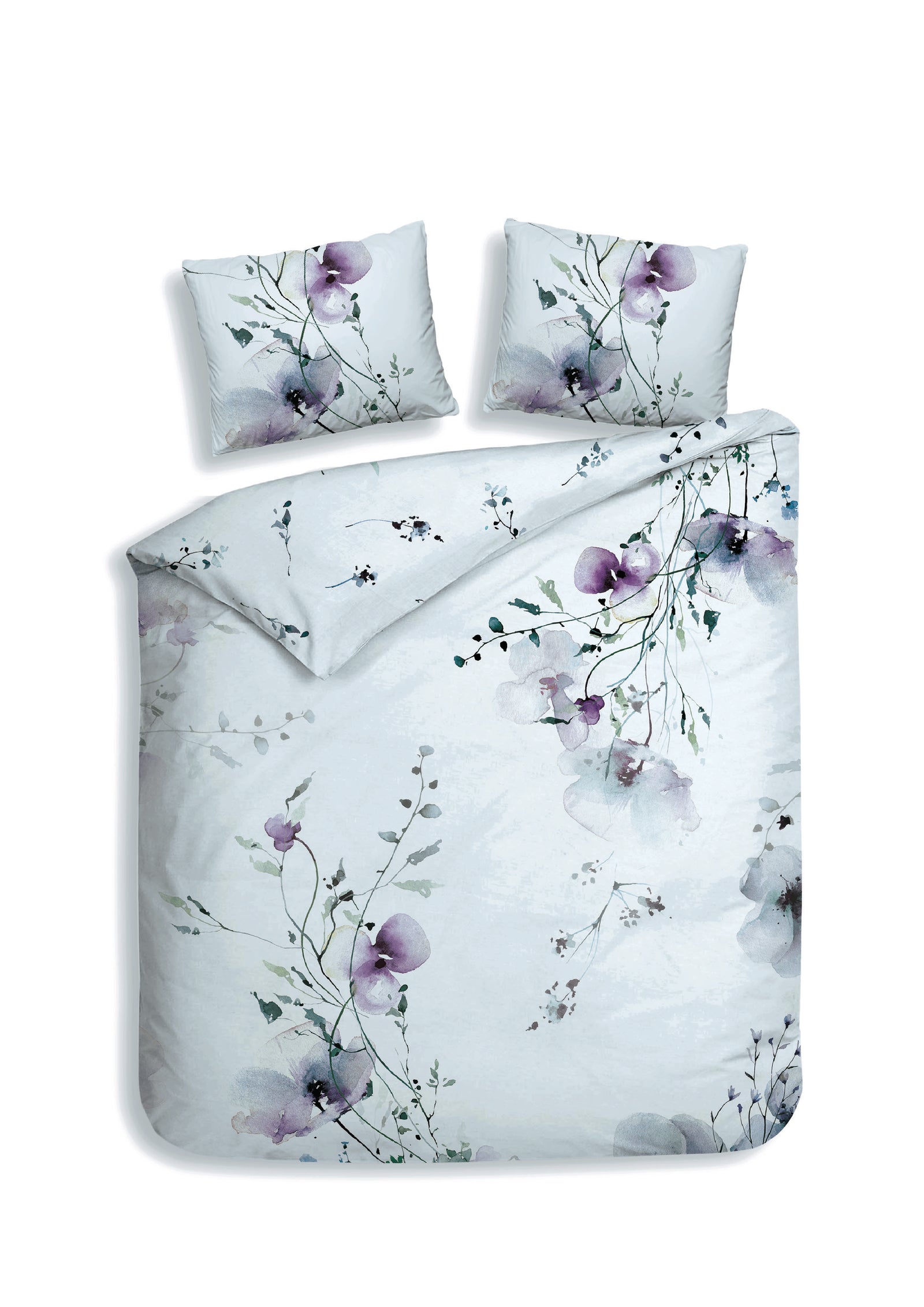 Heckettlane - Dekbedovertrek - Avalia - White