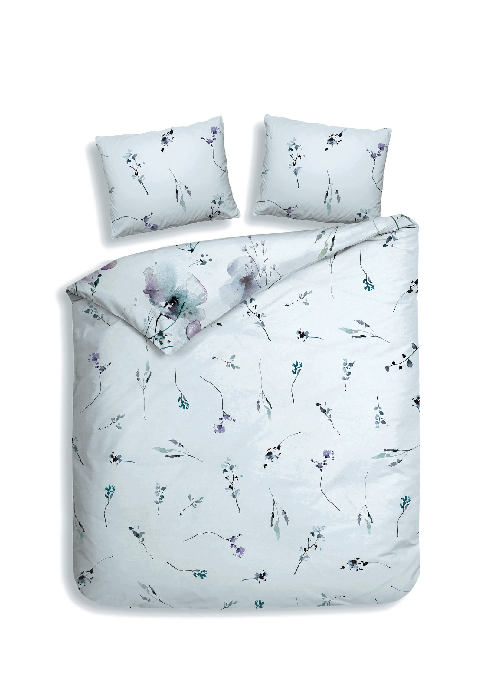 Heckettlane - Dekbedovertrek - Avalia - White