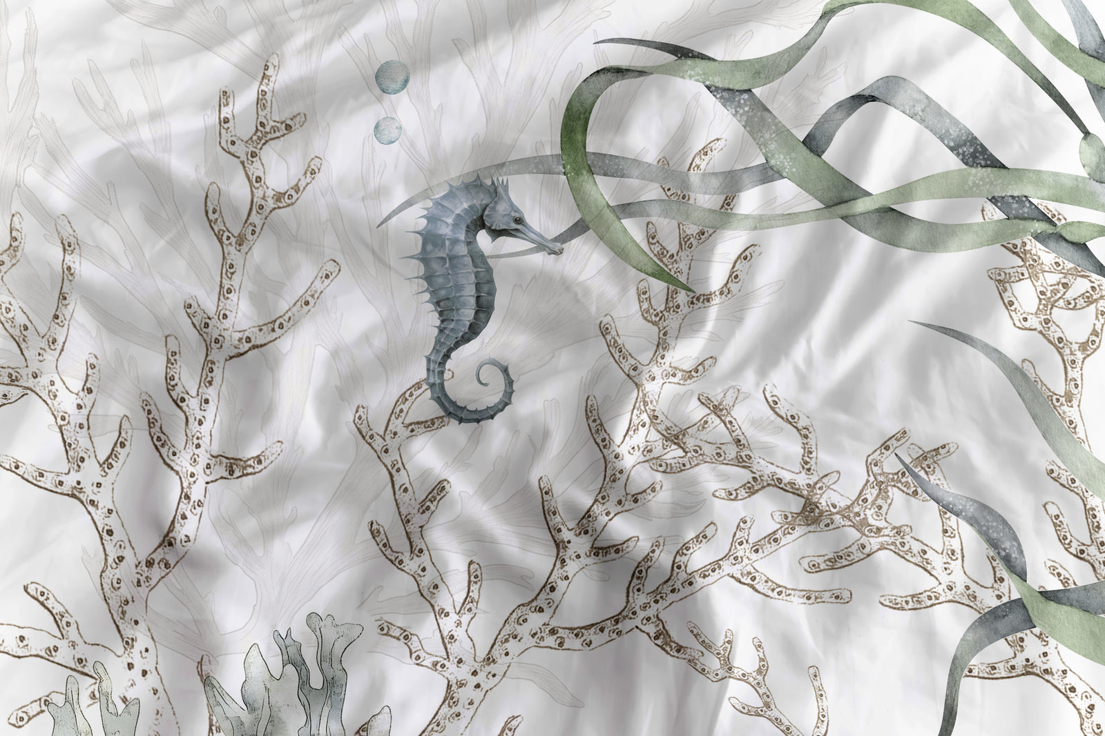 Heckettlane - Dekbedovertrek - Agnia - White