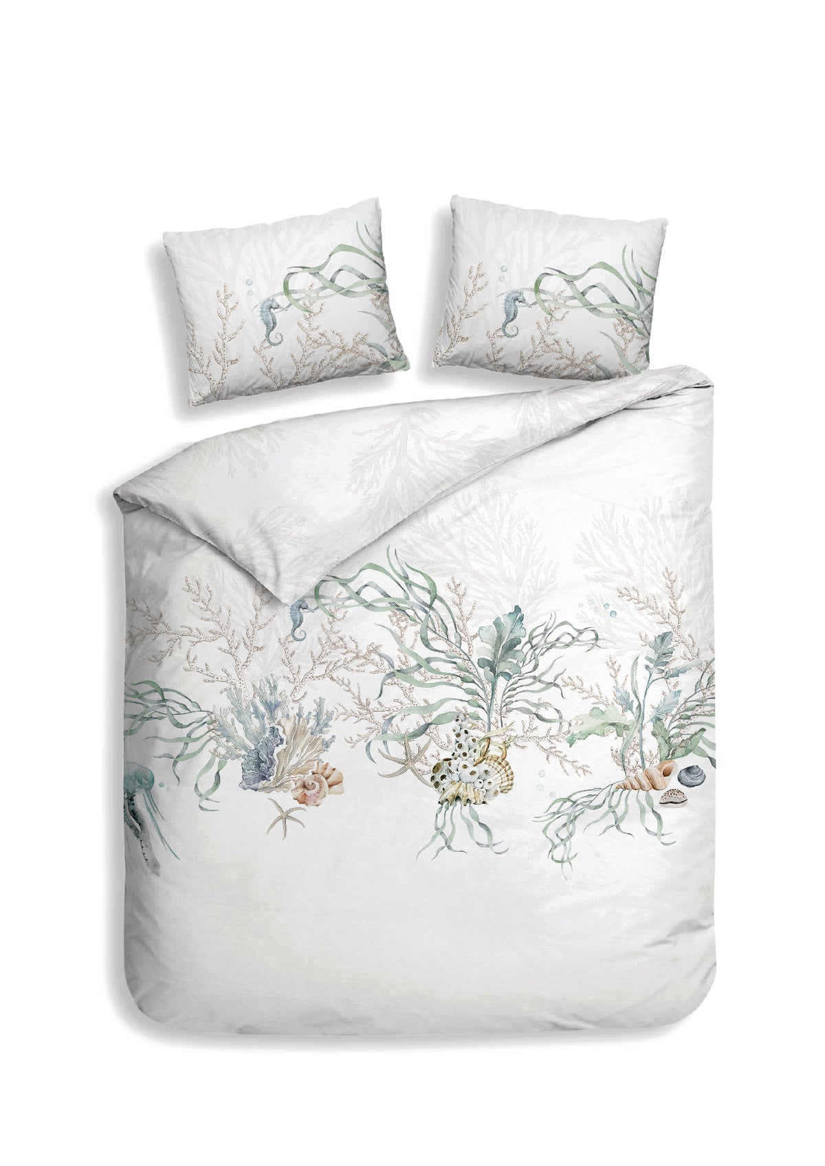 Heckettlane - Dekbedovertrek - Agnia - White