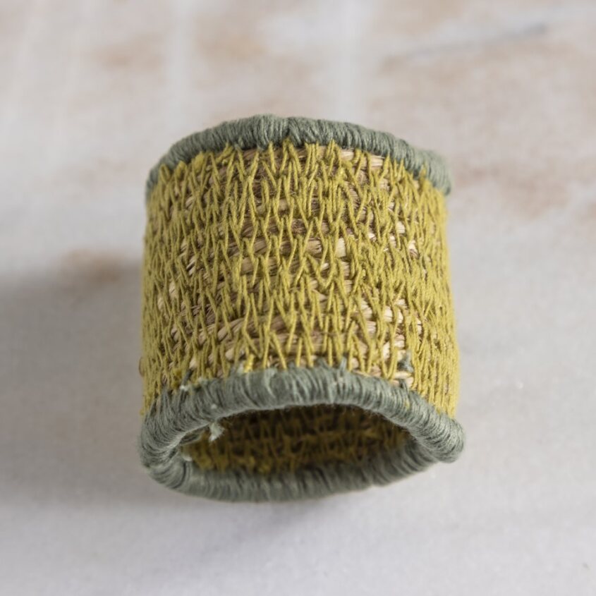 Hydra Woven Seagrass Napkin Ring, Land