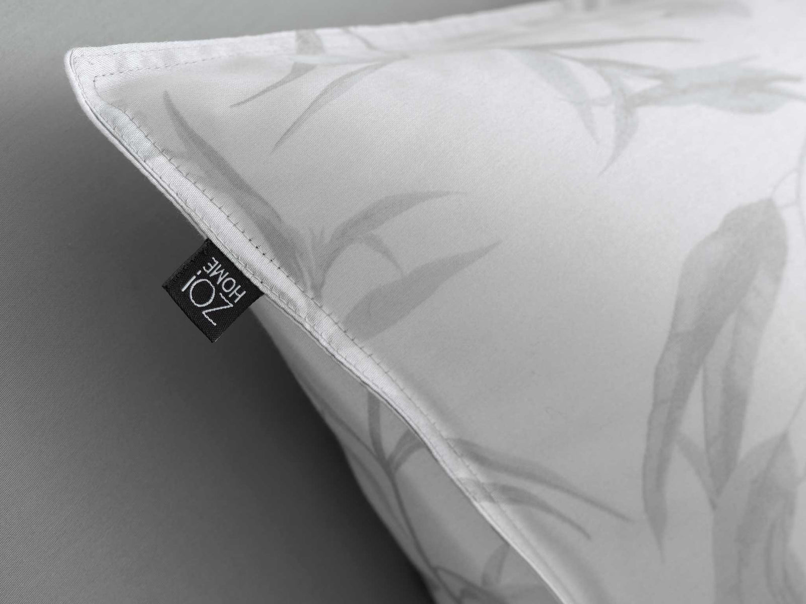 Zohome - Housse De Couette - Fiori di Satinado - Ash Grey