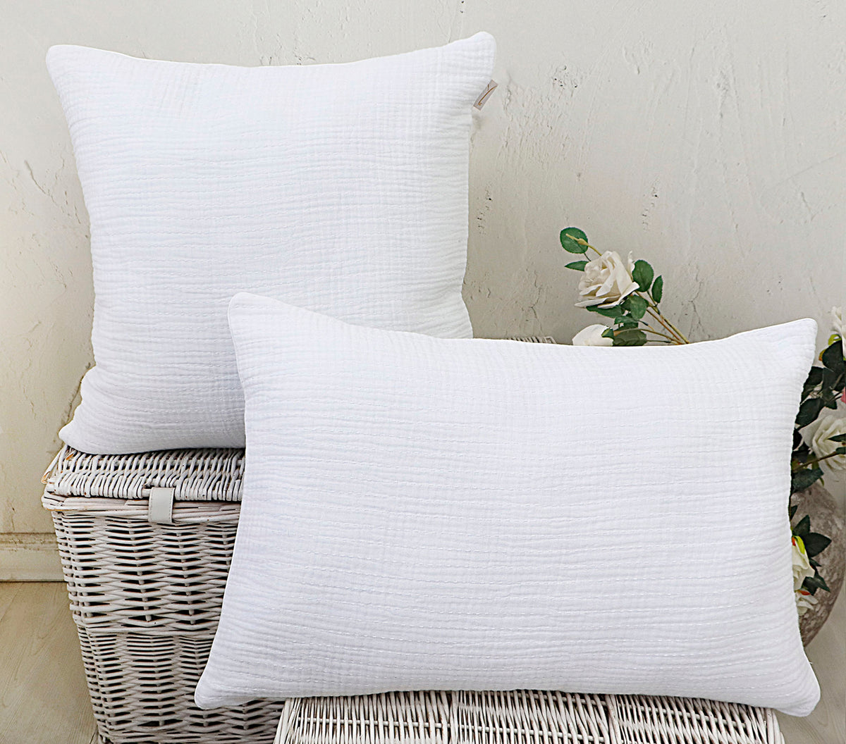 Yellow - Coussin Décoratif - Noah - White
