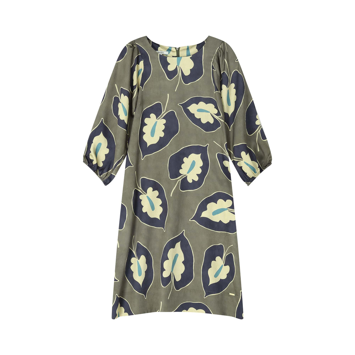 Jurk - Dana Olive Gold Leaves