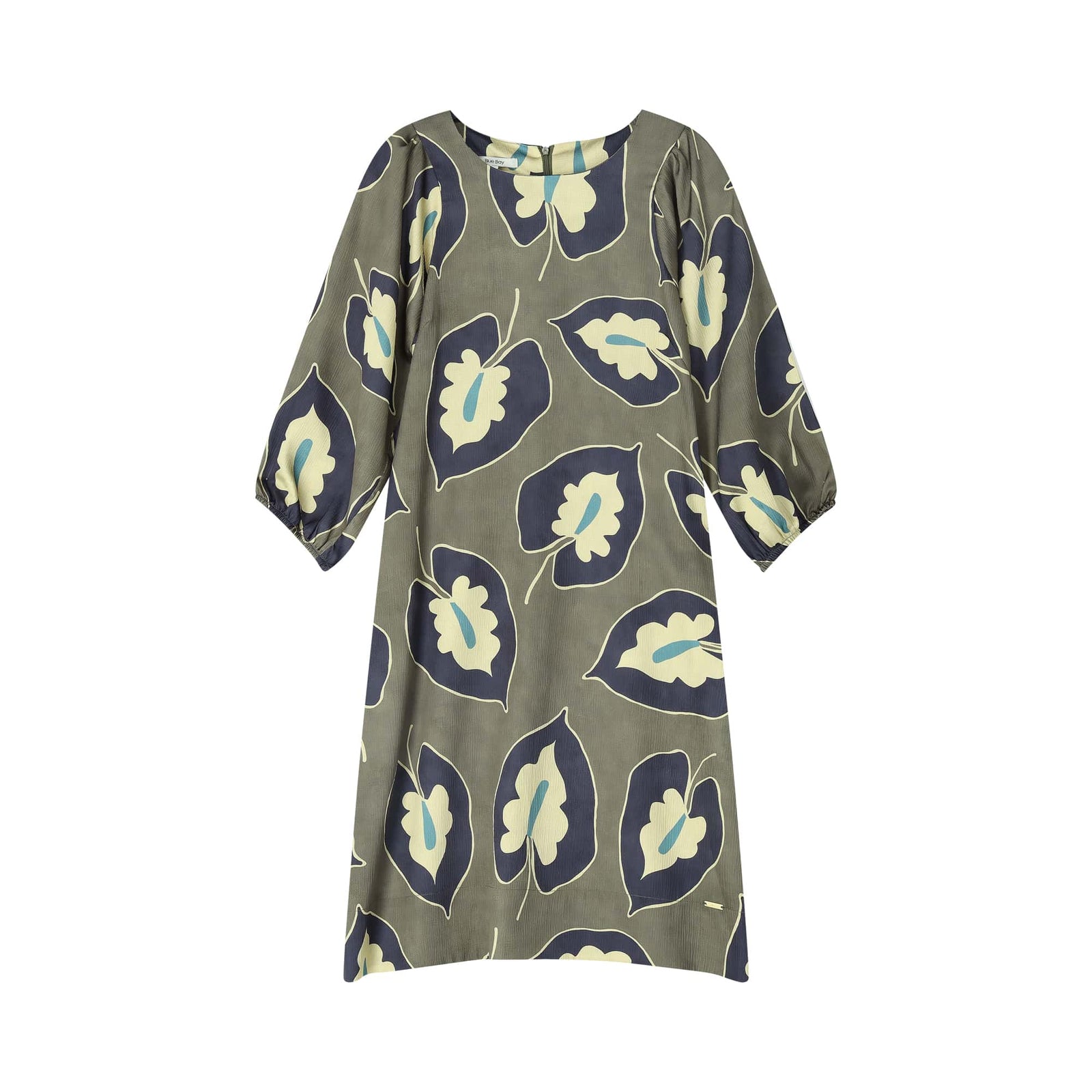 Jurk - Dana Olive Gold Leaves