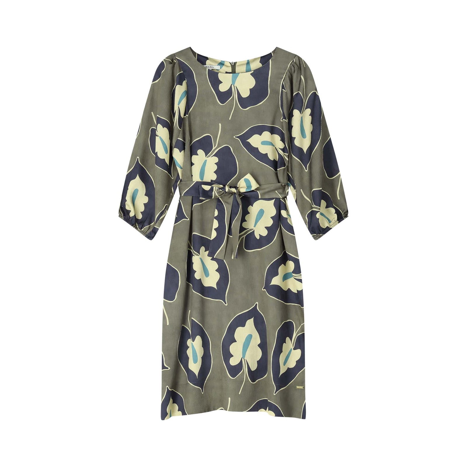 Jurk - Dana Olive Gold Leaves