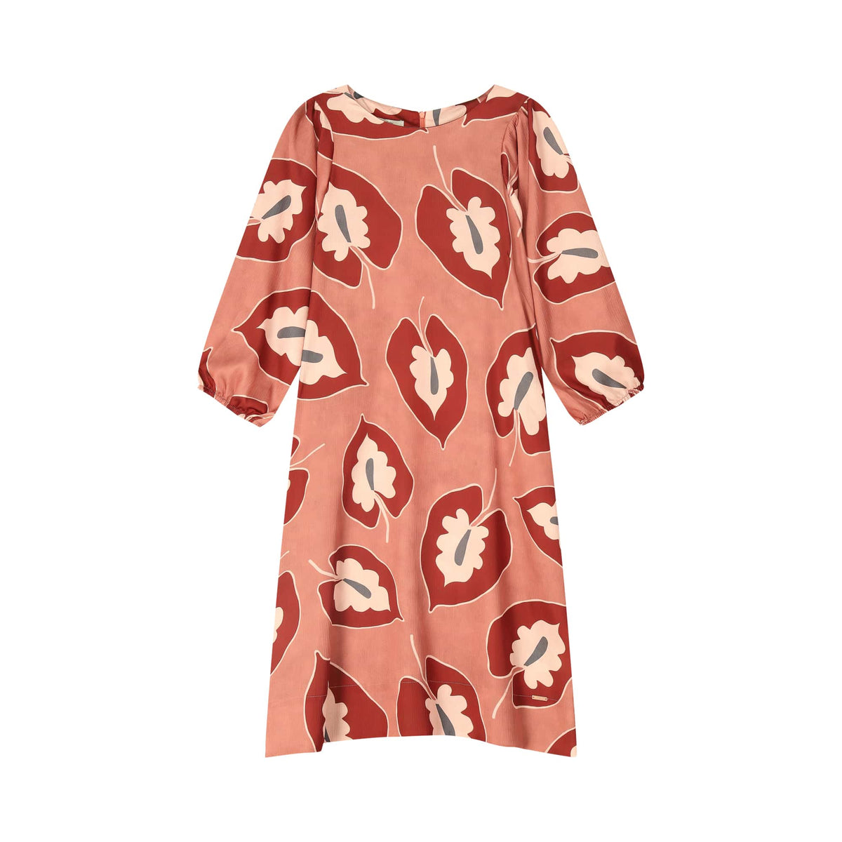 Jurk - Daphne Rose Red Leaves