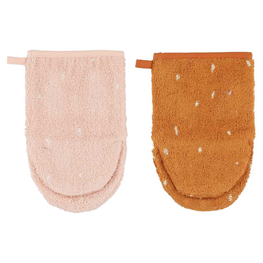 Washandje 2-pack | Mrs. Rabbit - Mr. Fox - SET OF 3 Pcs