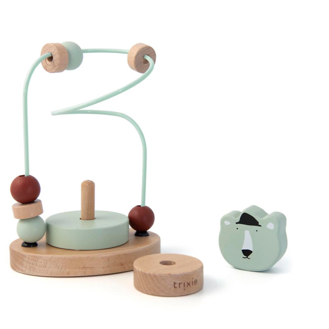 Houten kralenframe - Mr. Polar Bear