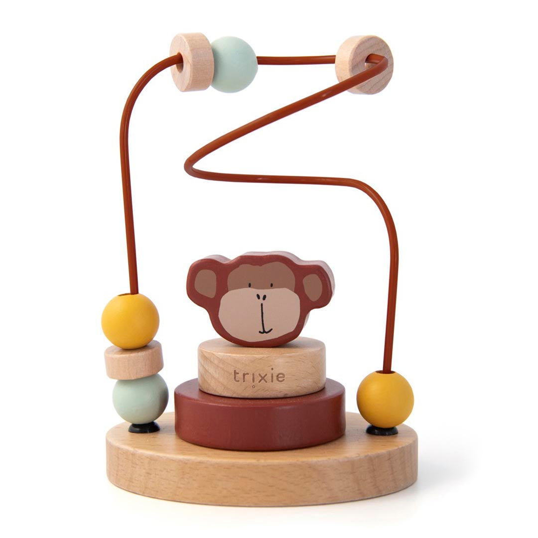 Houten kralenframe - Mr. Monkey