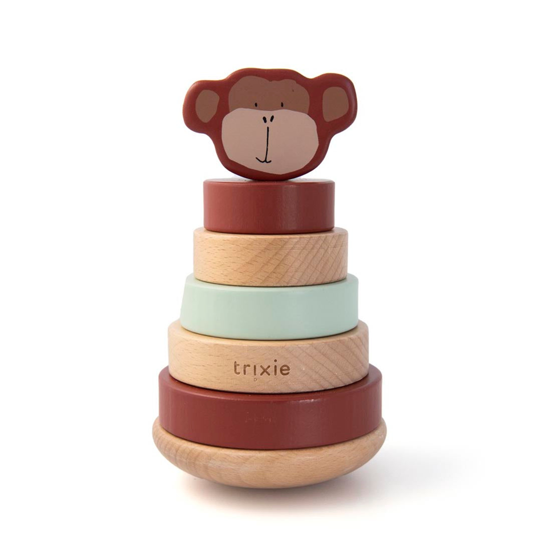 Tour à empiler en bois - Monsieur Singe
