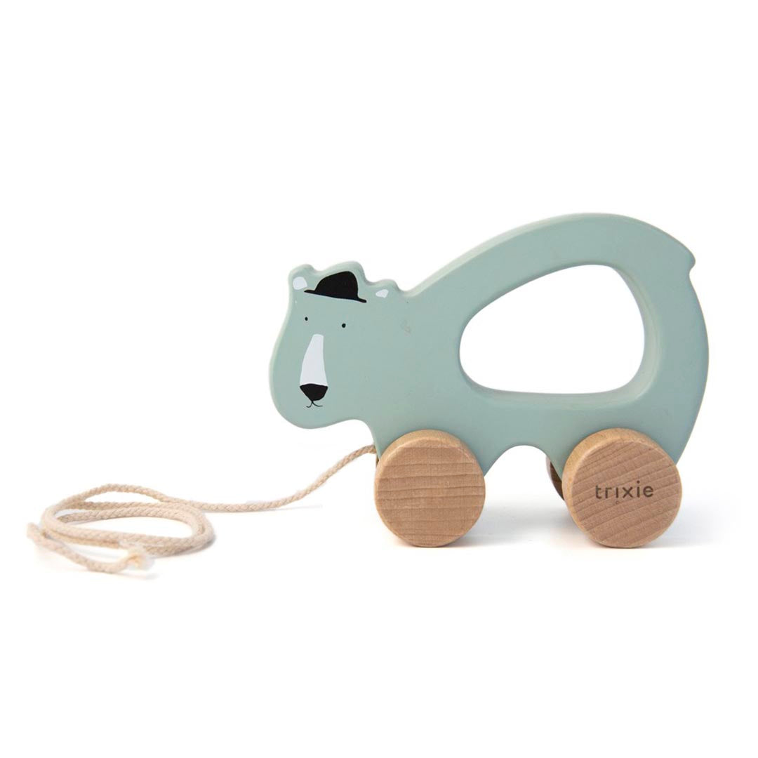 Houten trekspeeltje - Mr. Polar Bear