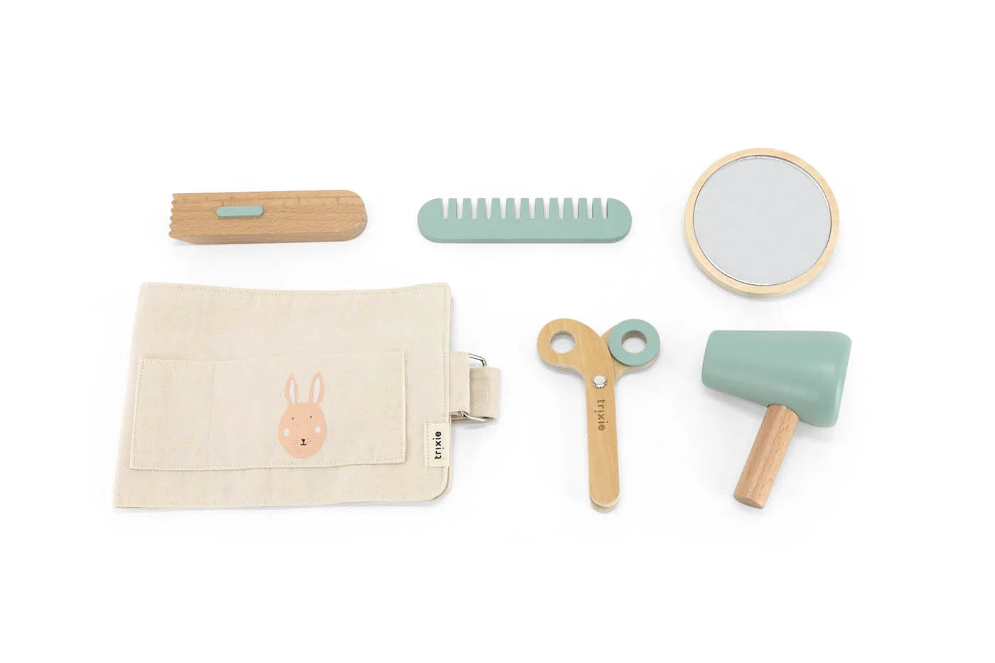 Houten kappersset