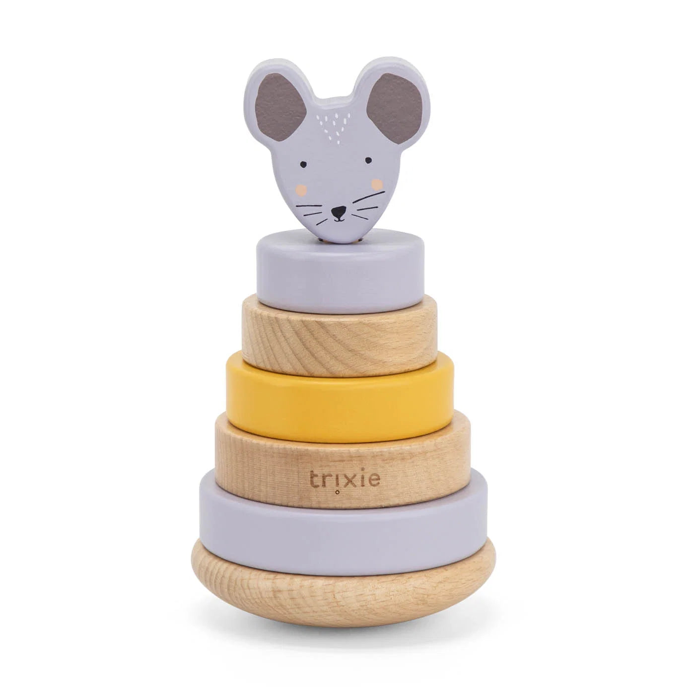 Houten stapeltoren - Mrs. Mouse