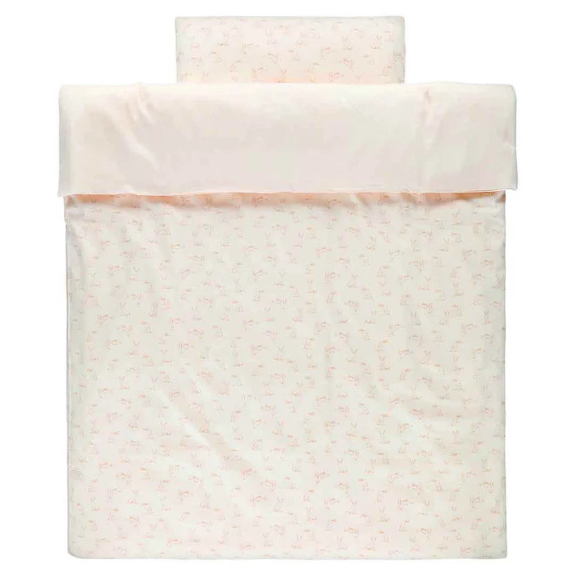 Housse de couette lit bébé - Rosy Rabbit