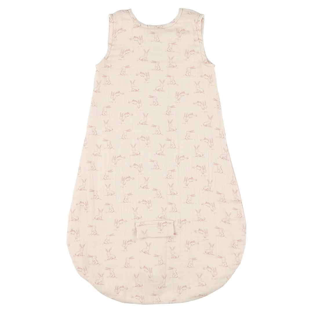 Mousseline slaapzak zonder mouwen | 70cm - Rosy Rabbit