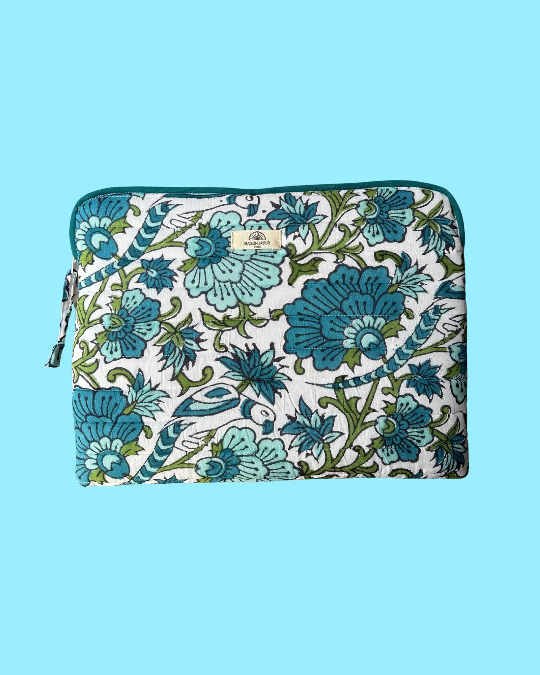 Witte Laptophoes Mumbai van katoenen voile