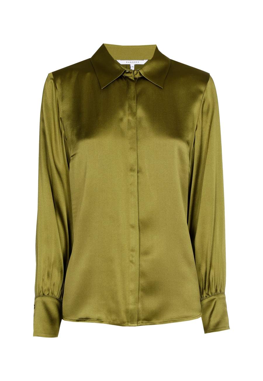 Blouse - Bink - Basil Gree