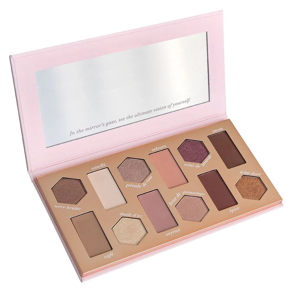 Cent Pur Cent - The Ultimate Eyeshadow Palette 1,0 + Cent Pur Cent  Flat Creamy Eyeshadow Brush 18