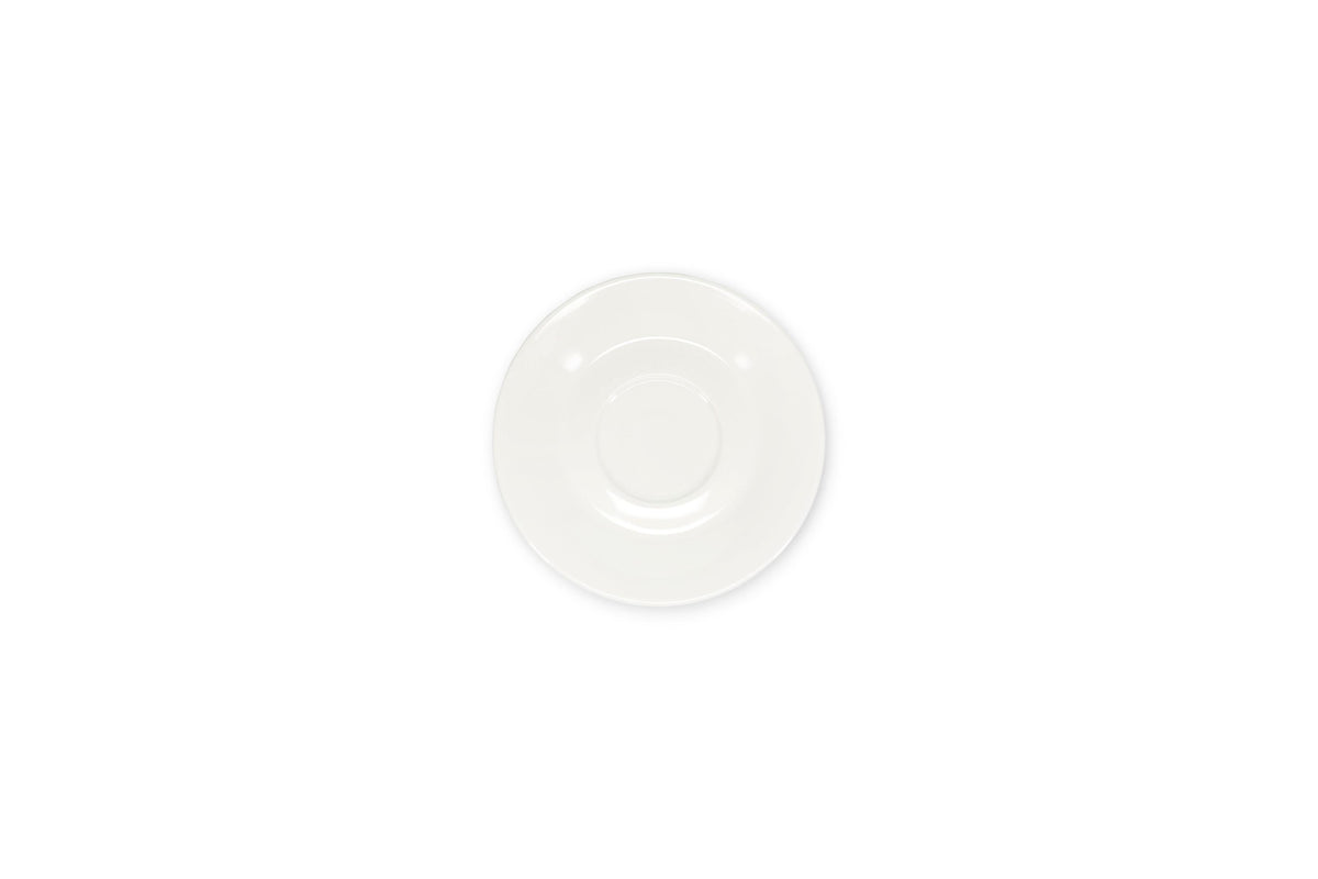 S&P - Barista White Schotel 15,5cm voor kop 16cl en kop 20,5cl wit Barista - 1 SET - 6 stuks