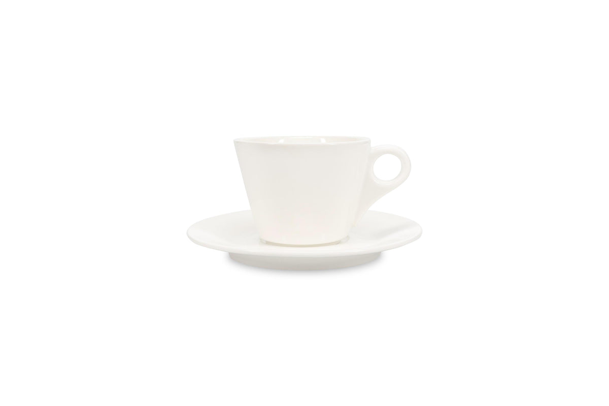 S&P - Barista White Schotel 15,5cm voor kop 16cl en kop 20,5cl wit Barista - 1 SET - 6 stuks