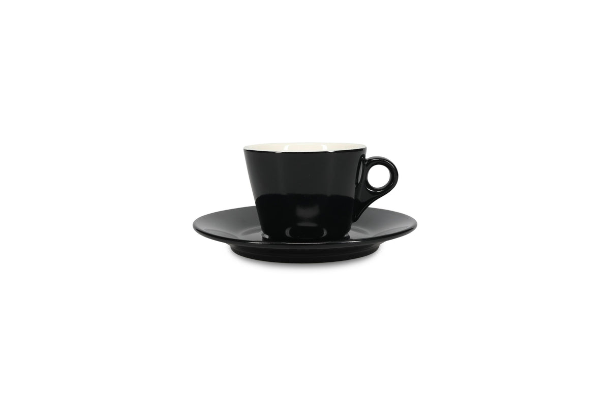 S&P - Barista Black Schotel 15,5cm voor kop 16cl en kop 20,5cl zwart Barista - 1 SET - 6 stuks