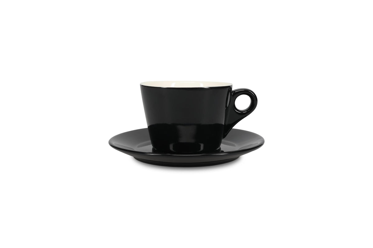 S&P - Barista Black Schotel 16,5cm voor kop 28cl zwart Barista - 1 SET - 6 stuks