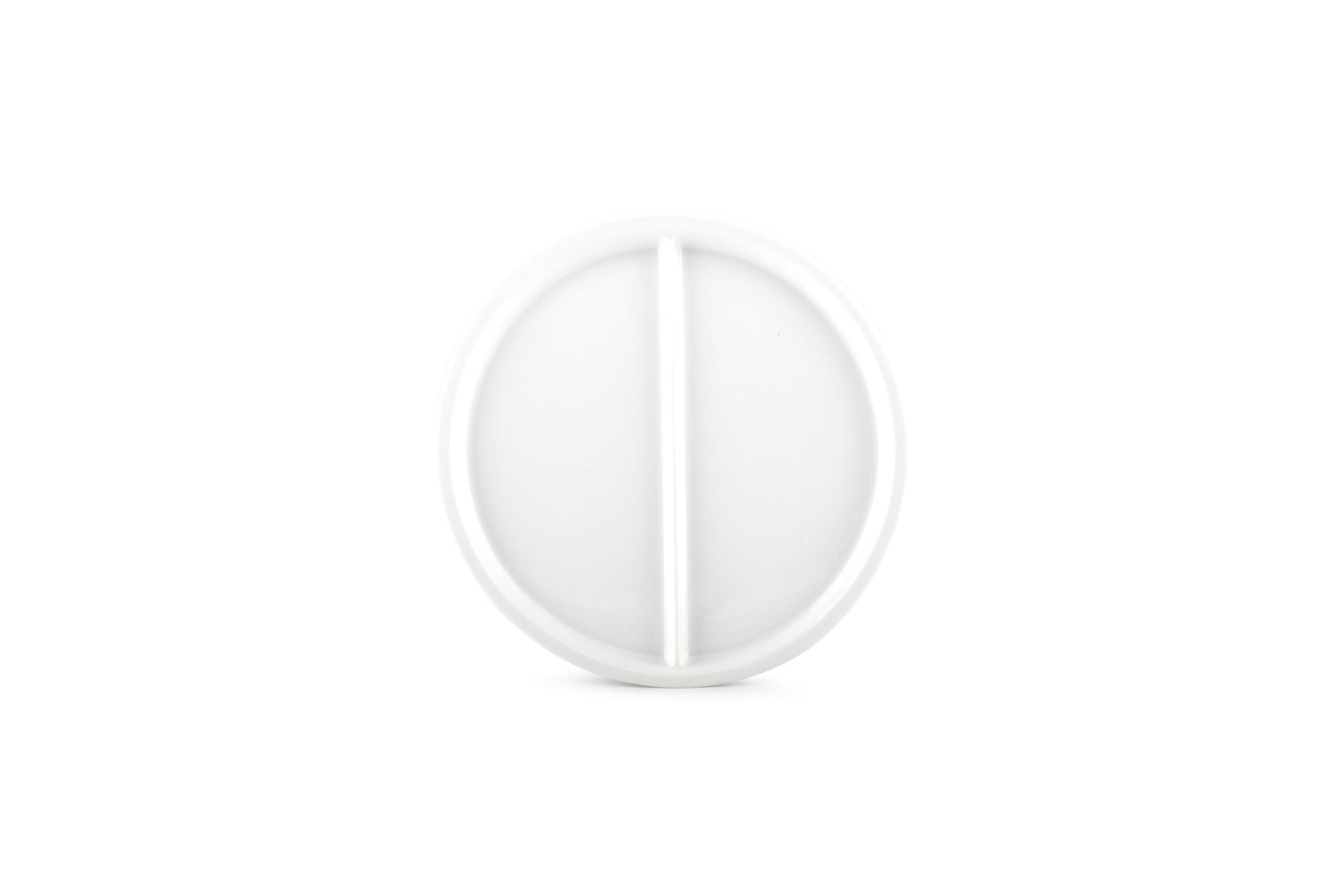S&P - Verdeelbord 22,5cm 2 delen wit Care - 1 SET - 6 stuks