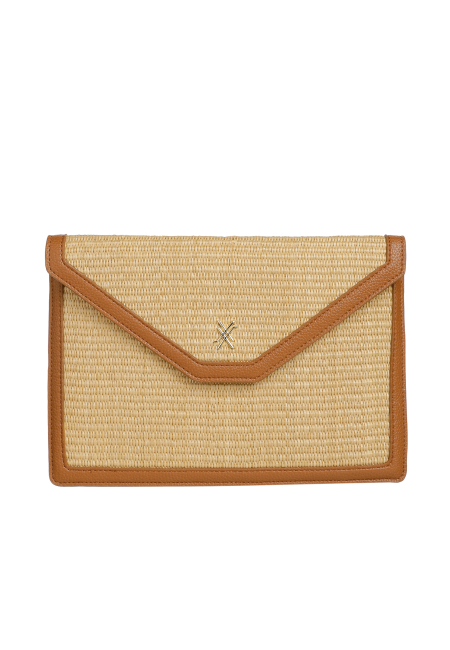 Handtas - Martha Clutch - Natural Br