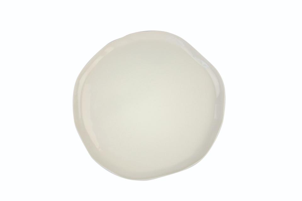 Tam Stoneware Ida Dinner Plate, Pearl - SET OF 8 PCS