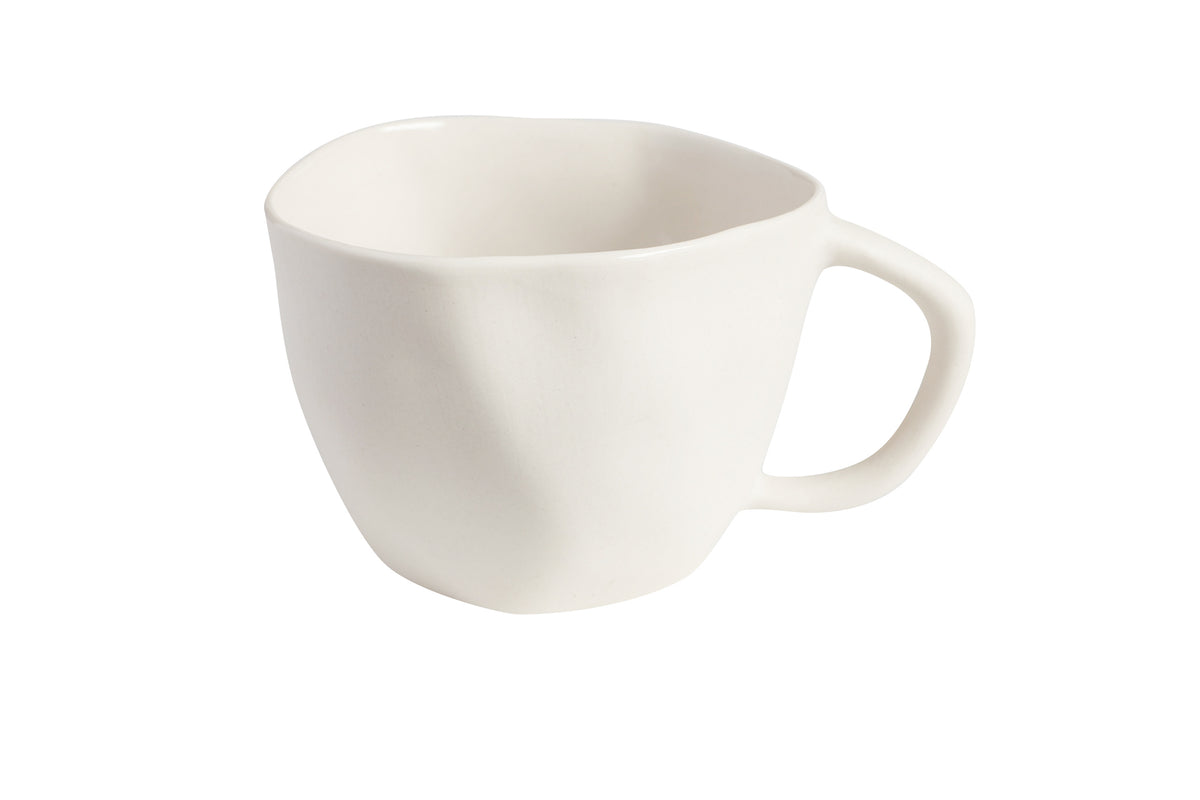 Tam Stoneware Cappuccino Cup, Pearl