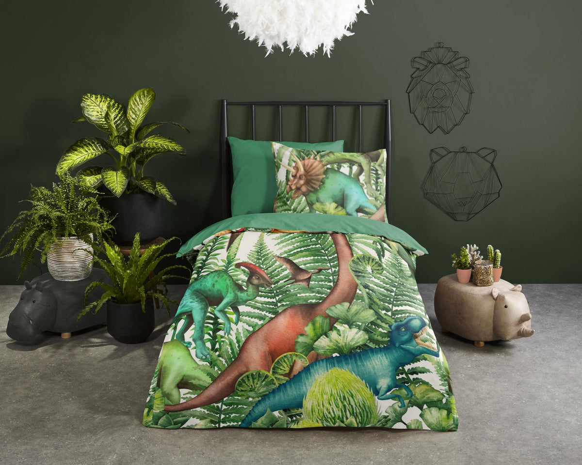 Good Morning - Dekbedovertrek - Prehistory - Green